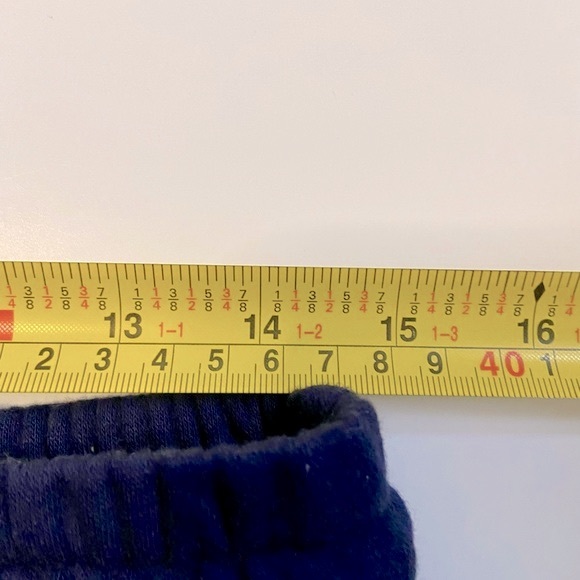 GAP Vintage Soft Knit Joggers Navy Cream Drawstring - Picture 13 of 16